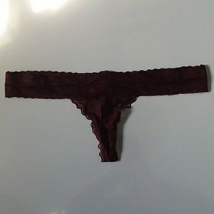 Extra low rise lace thong from Pink.